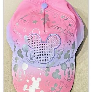 NWT Mickey Mouse Icon Sequins Bling Jeweled Baseball Cap Hat Disney Parks